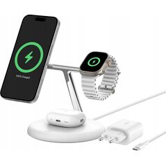 Belkin Belkin WIZ023VFWH ładowarka do urządzeń przenośnych Słuchawki, Smartfon, Smartwatch Biały USB Bezprzewodowe ładowanie Wewnętrzna