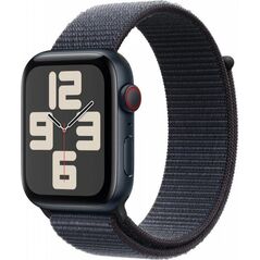 Smartwatch Apple Watch SE GPS + Cellular, koperta 44 mm z aluminium w kolorze północy z opaskš sportowš w kolorze atramentowym