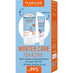 Floslek FLOSLEK Zestaw prezentowy Winter Care Krem ochronny zimowy 30 ml + Wazelina do ust 10g