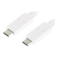 Kabel USB LogiLink USB-C - USB-C 0.5 m Biały (CU0130)