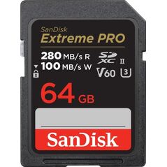Karta SanDisk Extreme PRO SDXC 64 GB Class 10 UHS-II/U3 V60 (SDSDXEP-064G-GN4IN)