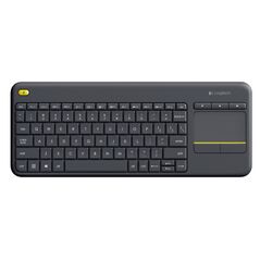Logitech K400 Plus Ασύρματο Πληκτρολόγιο με Touchpad Αγγλικό US Black (920-007145) (LOGK400) έως 12 άτοκες Δόσεις