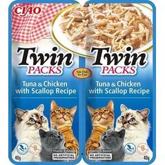 Inaba Foods Inaba Ciao Przysmak Dla Kota Tuńczyk Przegrzebki 2x40g