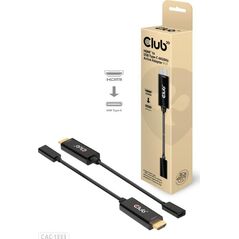 Adapter USB Club 3D CAC-1333 USB-C - HDMI Czarny  (500706)