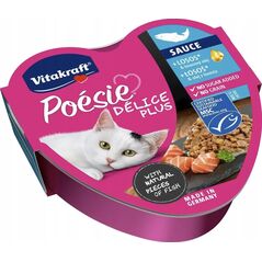 Vitakraft VITAKRAFT KOT 85g tacka POESIE ŁOSOŚ +    olej z łososia /15