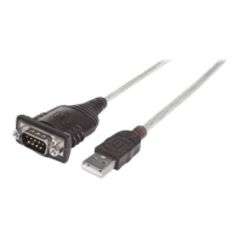 Kabel USB Manhattan USB-A - RS-232 0.45 m Przezroczysty (151801)