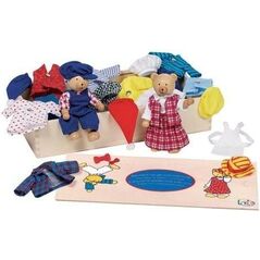 Goki Przebieranka misiów, zabawa w ubieranie postaci (GOKI-51914)