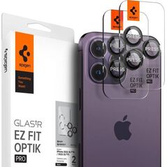 Spigen Szkło hartowane na aparat Spigen Optik.tr ez Fit Camera Protector Apple iPhone 14 Pro/14 Pro Max Black [2 PACK]
