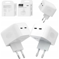 Φορτιστής . ΦΟΡΤΙΣΤΗΣ ΔΙΚΤΥΟΥ DENMEN DUAL USB-C 35W DC20 14172171 6973224875874