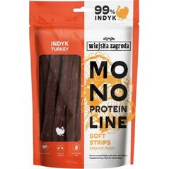 Wiejska Zagroda WIEJSKA ZAGRODA Monoproteinowe miękkie paski Indyk (dorosły) - Przysmak dla psa - 100g