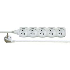 Emos Przedłużacz 5-gniazd z/u 3m /H05VV-F 3G1/ biały (P0513)