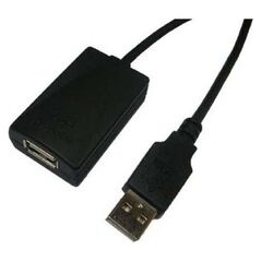 Kabel USB LogiLink USB-A - USB-A 5 m Czarny (UA0001A)