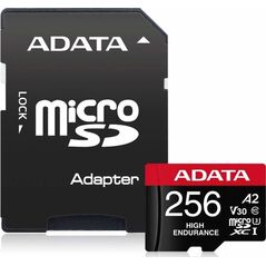 Karta ADATA High Endurance MicroSDXC 256 GB Class 10 UHS-I/U3 A2 V30 (AUSDX256GUI3V30SHA2-RA1)