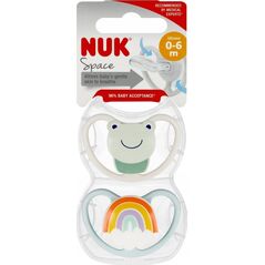NUK NUK SMOCZEK USP 2EL 0-6 SIL SPAC N/B 10730313 A6