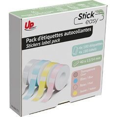 Inne UPrint etykiety 14mmx40mm, 180 etykiety, UP21 4x180 PASTEL