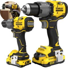 Wiertarko-wkrętarka Stanley Bezszczotkowa udarowa FATMAX 18V V20 2x2Ah SFMCD726D2K-QW