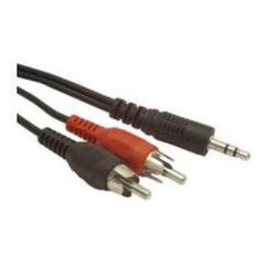 Kabel Gembird Jack 3.5mm - RCA (Cinch) x2 0.2m czarny (CCA458/0.2)