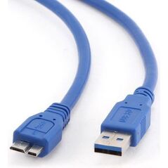 Kabel USB Gembird USB-A - micro-B 0.5 m Niebieski (CCP-MUSB3-AMBM-0.5M)