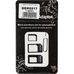 M-Life Adapter Nano Sim 3w1 Czarny (GSM0517)