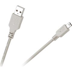 Kabel USB Cabletech USB-A - miniUSB 1 m Szary (KPO3889-1)