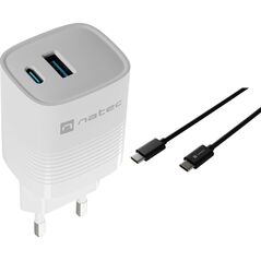 Ładowarka Natec Ribera 1x USB-A 1x USB-C 3 A (M-9120717)