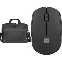 Torba Natec Torba Natec Kudu czarna 15.6" (NTO-2238) + Mysz Stork (NMY-2000)