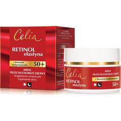 Celia Retinol Elastyna Krem przeciwzmarszczkowy z kwasem hialuronowym 50+ 50 ml