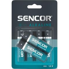 Sencor Bateria alkaliczna, AA (LR6), AA, 1.5V, Sencor, blistr, 6-pack