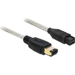 Delock Firewire 9-pin - Firewire 6-pin, 1m, Przezroczysty (82595) 351674 4043619825950