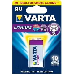 Varta Bateria Professional Lithium 9V Block 1200mAh 1 szt. 406800 4008496675265