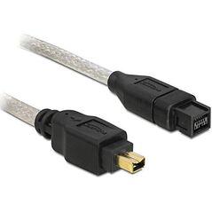 Delock Firewire 9-pin - Firewire 4-pin, 1m, Biały (82588) 456879 4043619825882