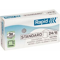 Esselte Zszywki Rapid Standard 24/6, 1000 szt. (24855600) 486403 7313468556003