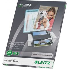 Leitz Folia laminacyjna UDT A4 80mic (74780000) 100szt 573687 4002432397624