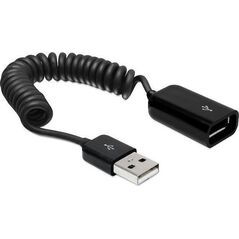 Kabel USB Delock USB-A - USB-A 0.6 m Czarny (83163) 606585 4043619831630