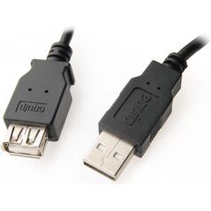 Kabel USB Equip USB-A - USB-A 1.8 m Czarny (128850) 635343 4015867164723