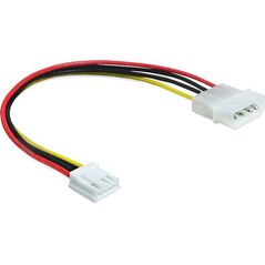 Delock Molex - 4-pin Floppy, 0.24m, Wielokolorowy (83184) 639668 4043619831845