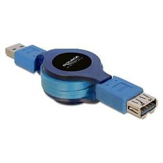Kabel USB Delock USB-A - USB-A 1 m Niebieski (82649) 636735 4043619826490