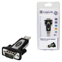Adapter USB LogiLink USB - RS-232 Czarny  (AU0034) 649438 4052792014884