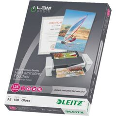 Leitz Folia do laminacji na gorąco iLAM A5, UDT, 100szt. (10K209B) 651317 4002432397778