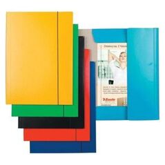 Esselte Teczka z gumką A4 kartonowa lakierowana czarny (10K023A) 651803 5902812134391