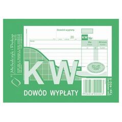 Michalczyk & Prokop Druk KW dowód wypłaty A6 wielokopia, 80kart., M&P (38K013A) 654367 4903858000023