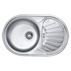 Zlewozmywak Deante  1-komorowy Twist z ociekaczem 48 x 77cm stalowy (ZEU 311B) 692203 5907650846406