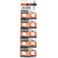 Maxell Bateria LR43 10 szt. 693181 4902580131418
