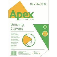 Fellowes APEX - okładki skóropodobne Medium A4 niebieskie, 100 szt. (6501101) 653449 43859585071