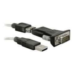 Kabel USB Delock USB-A - D-Sub (VGA) 0.8 m Czarny (61425) 655119 4043619614257