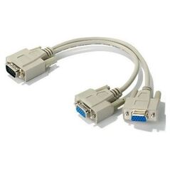 Savio D-Sub (VGA) x2 D-Sub (VGA), Szary (SAVIO CL-66) 710700 5901986041030