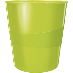 Kosz na śmieci Leitz Wow 15L zielony (52781064) 711126 4002432550036
