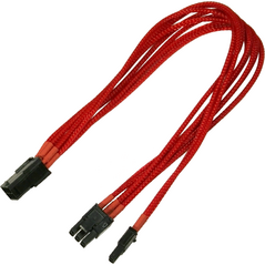 Nanoxia PCIe 6-pin - PCIe 8-pin, 0.3m, Czerwony (900300023) 729095 4260285293238