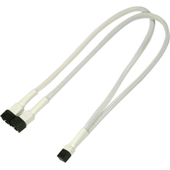 Nanoxia 3-pin - 3-pin x2, 0.3m, Biały (900400002) 729101 4260285294020