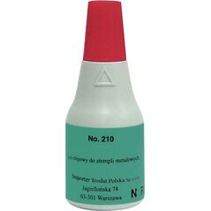 Noris tusz do stempli metalowych 25ml czerwony (NO210CE) 719332 4013422002121